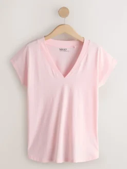 Black/Grey/Pink Cap Sleeve T-Shirts 7 Pack