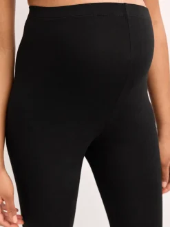 Black/Navy Blue Maternity Essential Leggings 2 Pack