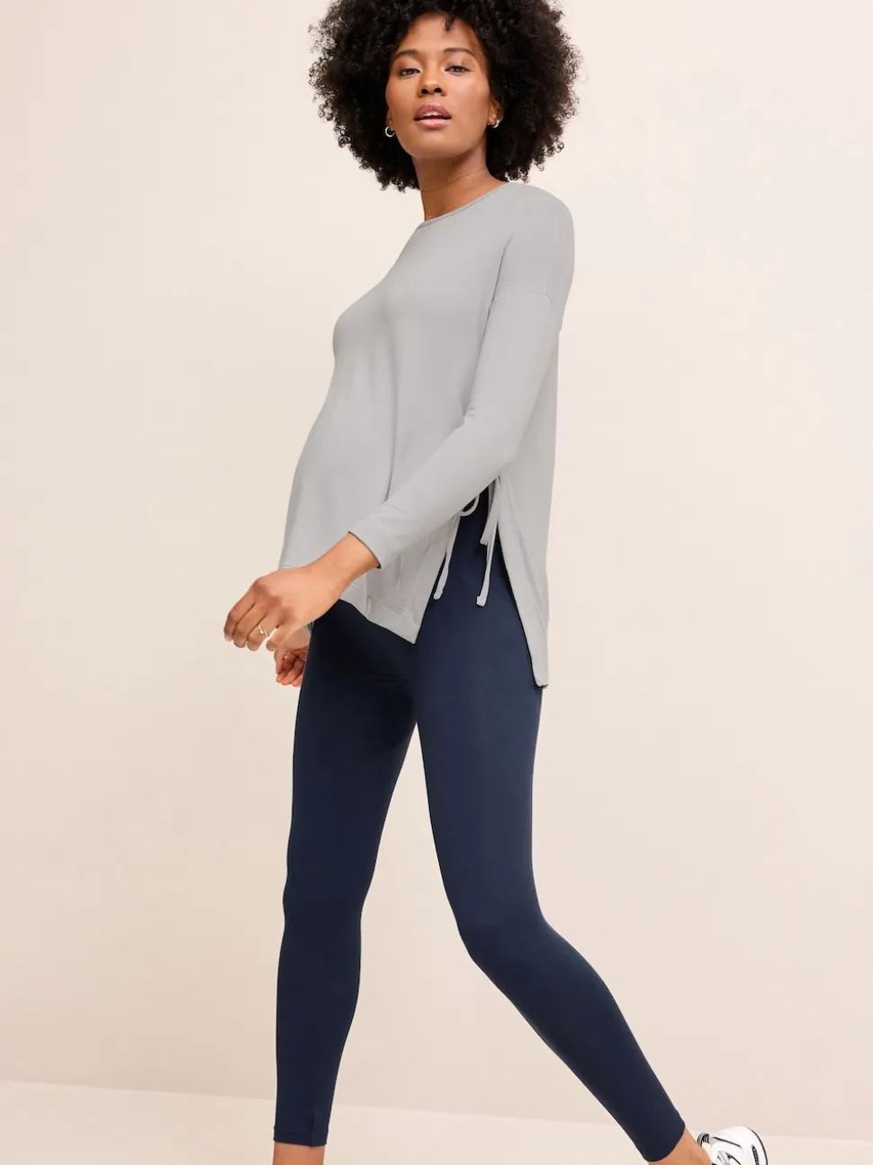 Black/Navy Blue Maternity Essential Leggings 2 Pack