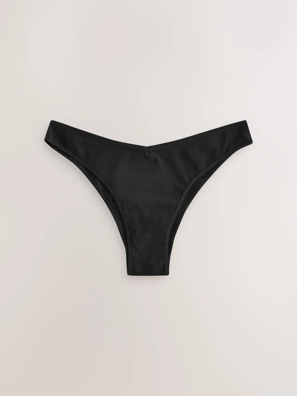 Black/Pastel Rose Nude/White Extra High Leg Cotton Rich Knickers 5 Pack
