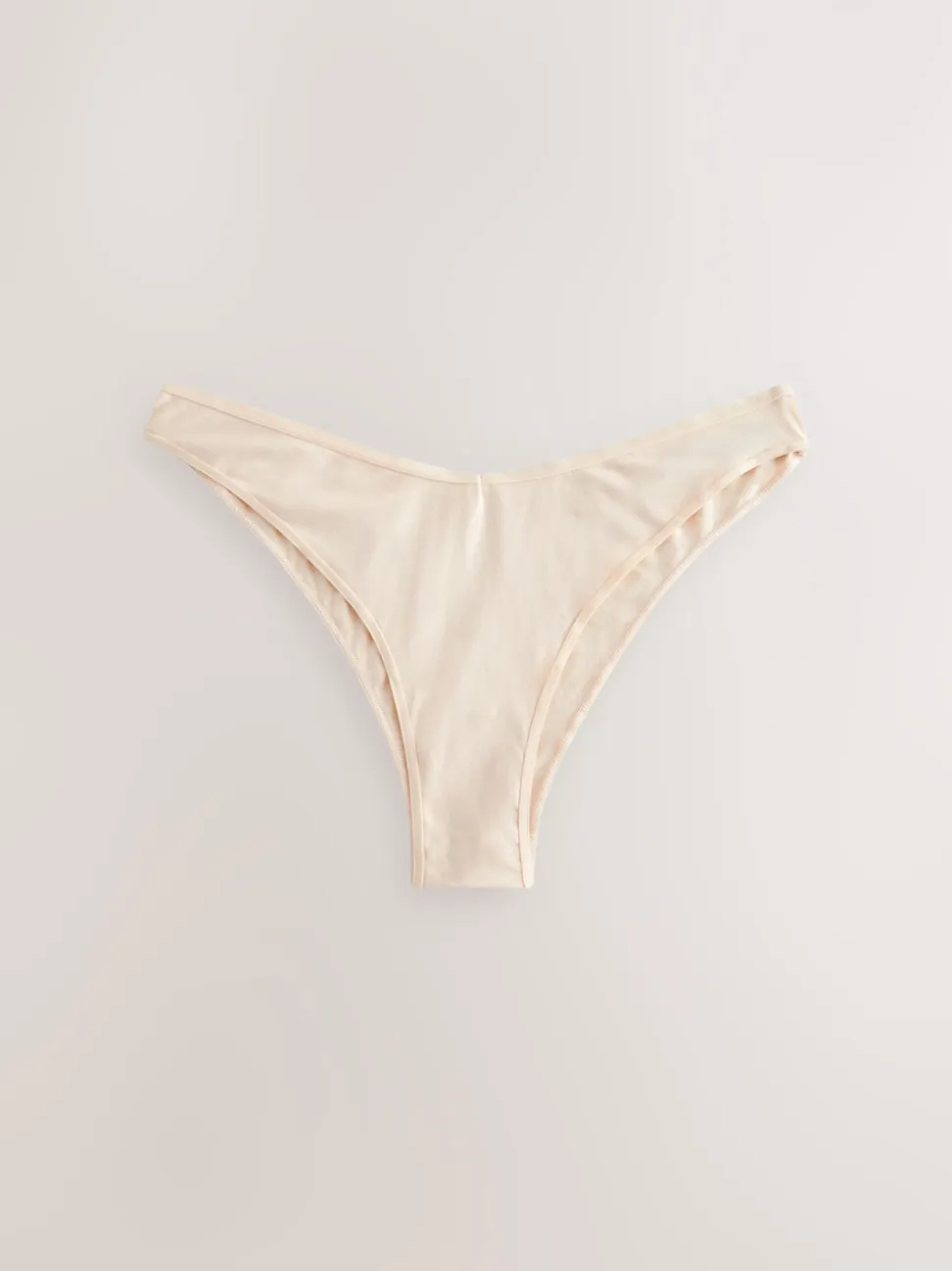 Black/Pastel Rose Nude/White Extra High Leg Cotton Rich Knickers 5 Pack
