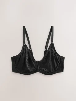 Black/Pink DD-G Lace Non Pad Full Cup Bras 2 Pack