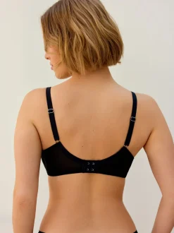 Black/Pink DD-K Mesh and Lace Trim Bras 2 Pack