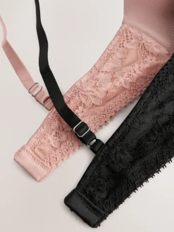 Black/Pink Light Pad Non Wire Ultimate Comfort Bras 2 Pack