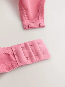 Black/Pink Pad Balcony DD+ Lace Bras 2 Pack
