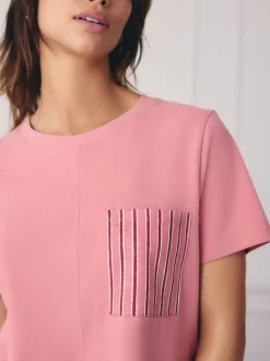Black/Pink Stripe Short Set Pyjamas 2 Pack