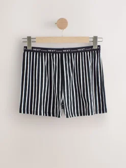 Black/Pink Stripe Short Set Pyjamas 2 Pack