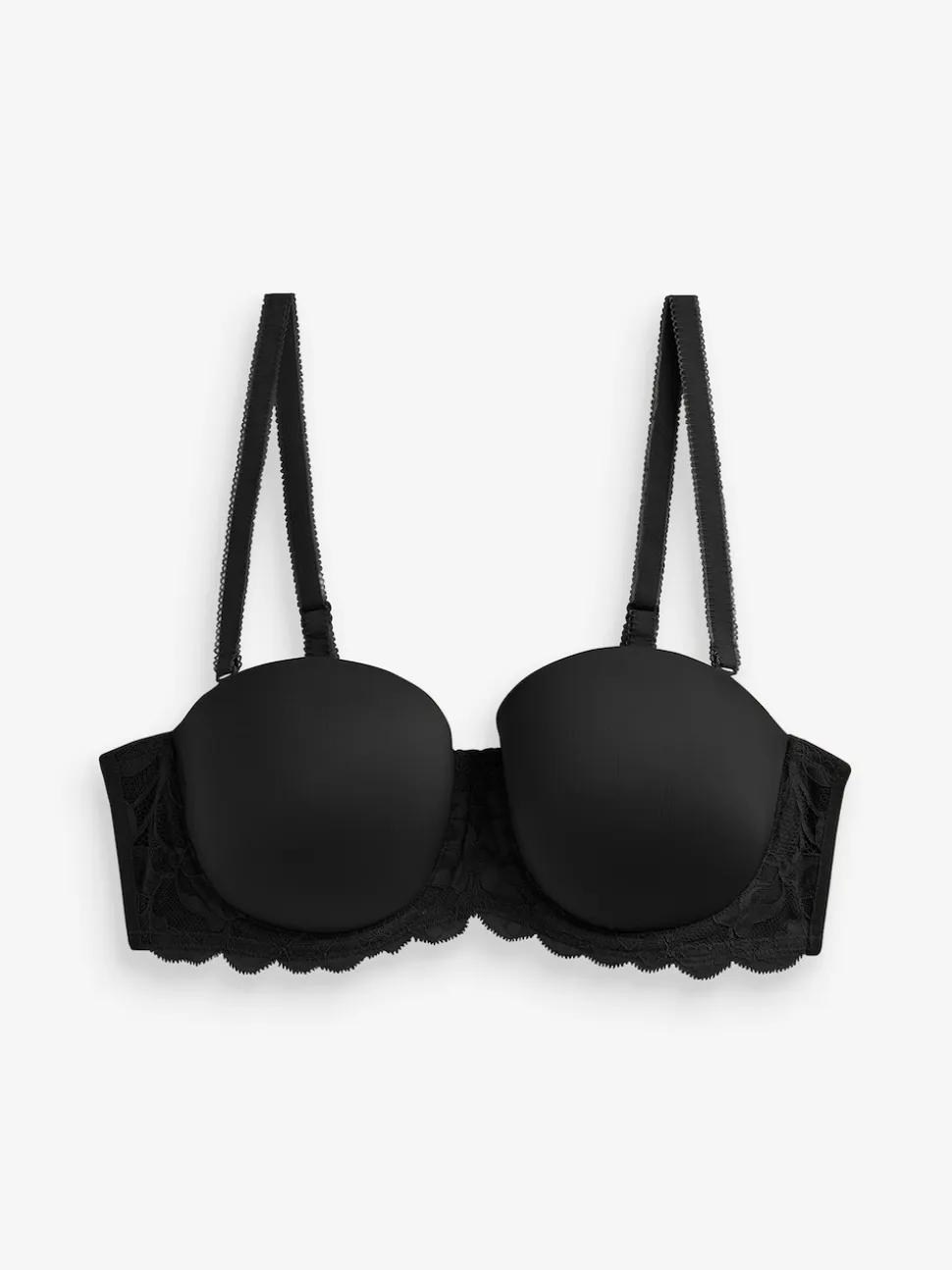 Black/Praline Nude A-E Light Pad Strapless Multiway Bras 2 Pack