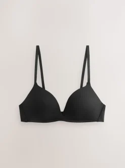 Black/Praline Nude A-E Push Up Padded Non Wired Smoothing Bras 2 Pack