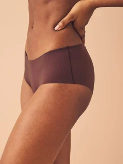 Black/Praline Nude/Chocolate Nude Short No VPL Comfort Knickers 3 Pack
