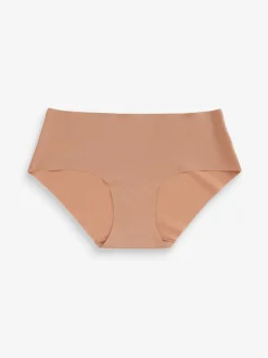 Black/Praline Nude/Chocolate Nude Short No VPL Comfort Knickers 3 Pack