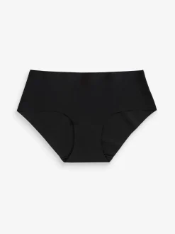Black/Praline Nude/Chocolate Nude Short No VPL Comfort Knickers 3 Pack