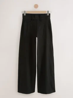 Black/Rinse Blue Jersey Denim Wide Leg Trousers 2 Pack