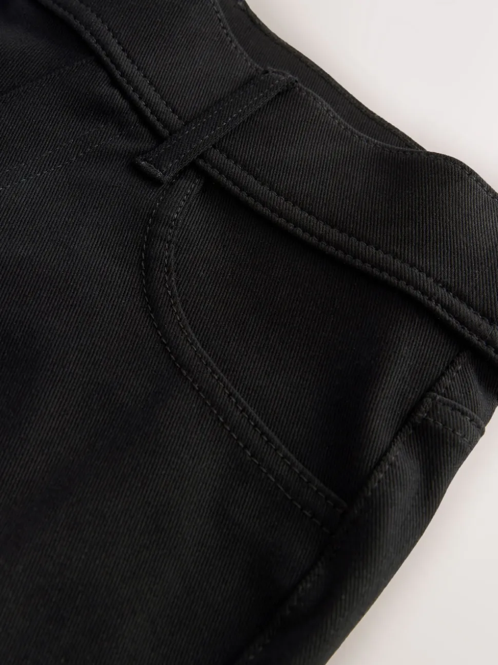 Black/Rinse Blue Jersey Denim Wide Leg Trousers 2 Pack