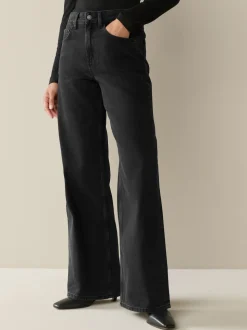 Black/Rinse Blue Wide Leg Jeans 2 Pack