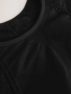 Black/Stone Seamless High Neck Medium Impact Sports Bras 2 Pack