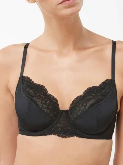 Black/White 2 Pack Non Pad Full Cup Bras