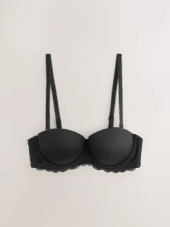 Black/White A-E Light Pad Strapless Multiway Bras 2 Pack