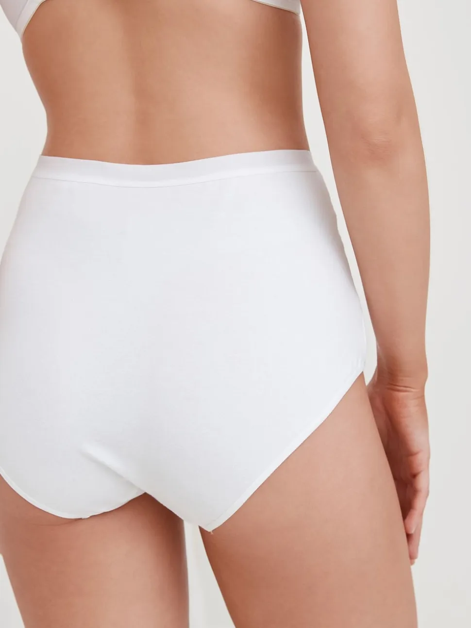 Black/White Cotton Tummy Control Shaping High Waist Knickers 2 Pack