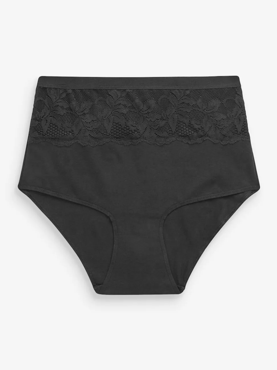 Black/White Cotton Tummy Control Shaping High Waist Knickers 2 Pack