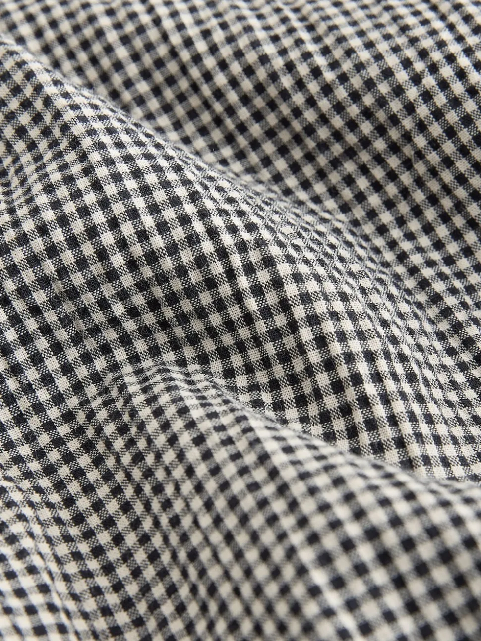Black/White Drop Waist Gingham Maxi Skirt