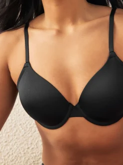 Black/White Full Cup A-E Smoothing Ultimate Comfort Bras 2 Pack