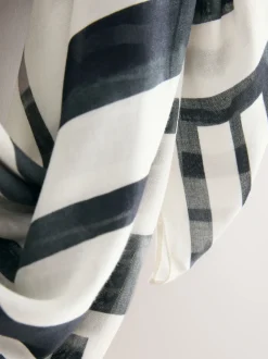 Black/White Geo Square Scarf