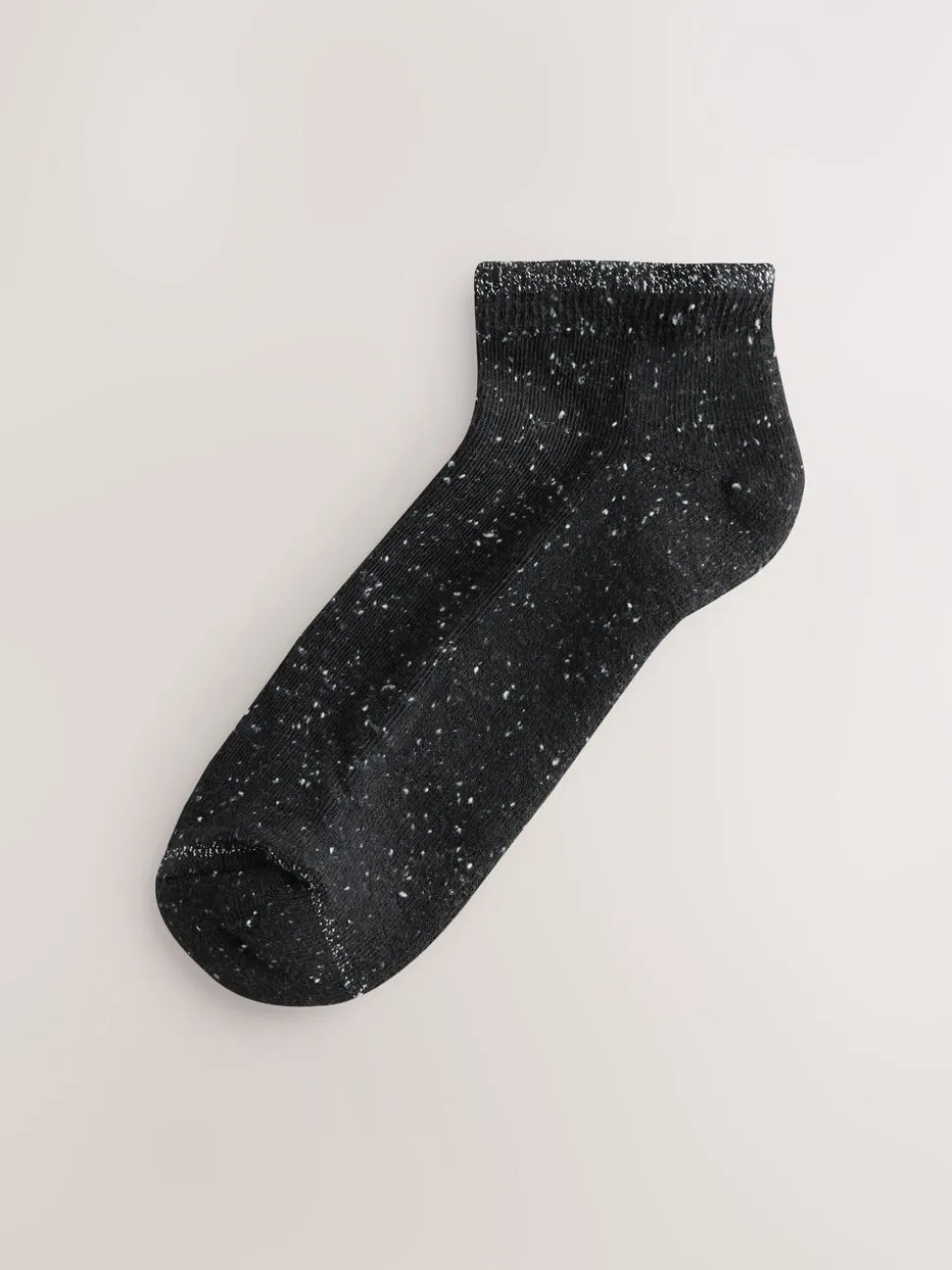 Black/White Neppy Cushion Sole Socks 4 Pack