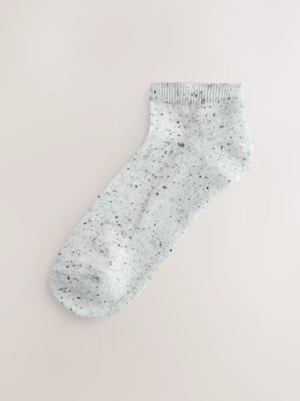 Black/White Neppy Cushion Sole Socks 4 Pack