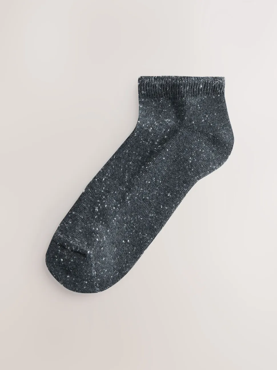 Black/White Neppy Cushion Sole Socks 4 Pack