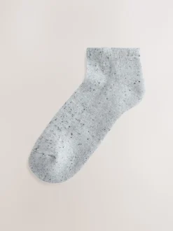 Black/White Neppy Cushion Sole Socks 4 Pack