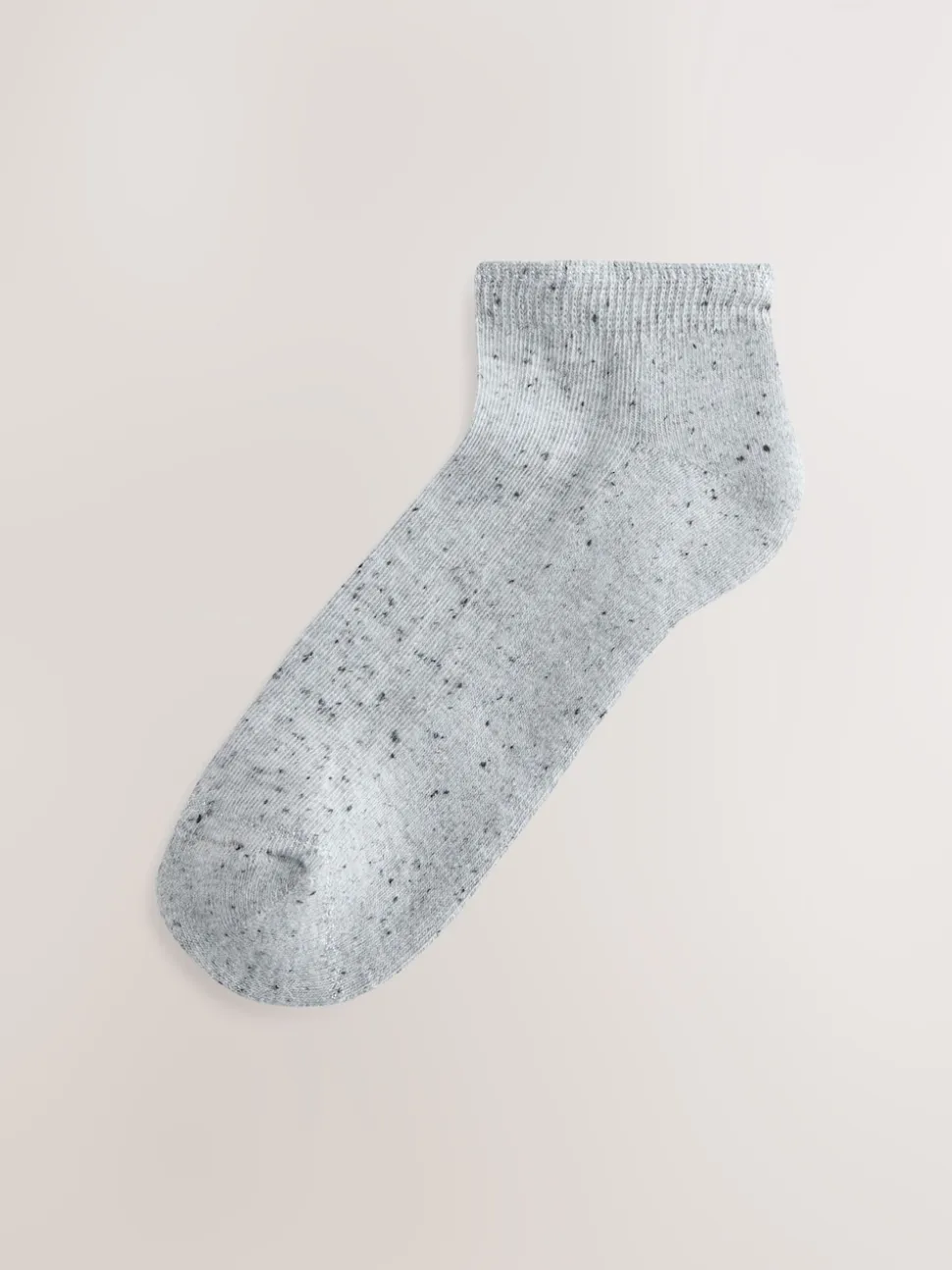 Black/White Neppy Cushion Sole Socks 4 Pack