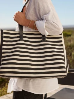 Black/White Printed Shoulder Bag