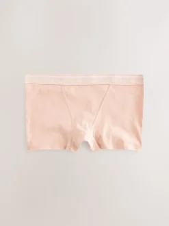Black/White/Nude Boyshort Cotton Logo Knickers 4 Pack