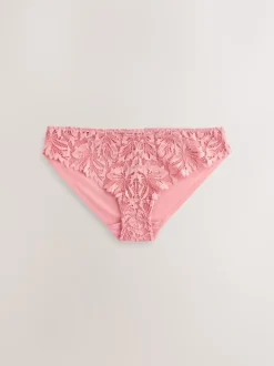 Black/White/Nude Brazilian Lace Front NVPL Knickers 3 Pack