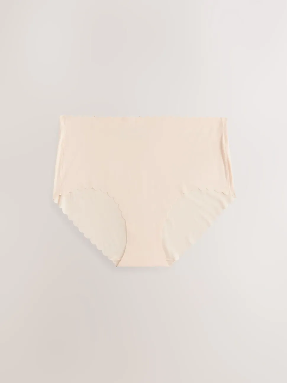 Black/White/Nude Midi No VPL Scallop Knickers 3 Pack