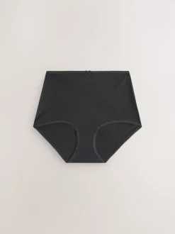 Black/White/Pastel Rose Nude Full Brief Full Briefs Cotton Knickers 10 Pack