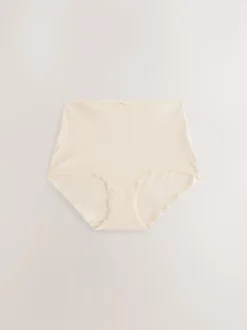 Black/White/Pastel Rose Nude Full Brief Full Briefs Cotton Knickers 10 Pack