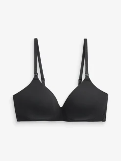 Black/White/Pastel Rose Nude Pad Non Wire B-G Nursing Cotton Blend Ultimate Comfort Bras 3 Pack