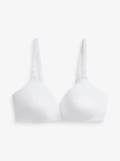 Black/White/Pastel Rose Nude Pad Non Wire B-G Nursing Cotton Blend Ultimate Comfort Bras 3 Pack