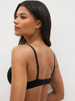 Black/White/Pastel Rose Nude Pad Balcony Cotton Blend Ultimate Comfort Bras 3 Pack