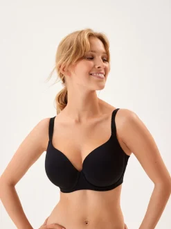 Black/White/Pastel Rose Nude Pad Balcony DD+ Cotton Blend Ultimate Comfort Bras 3 Pack