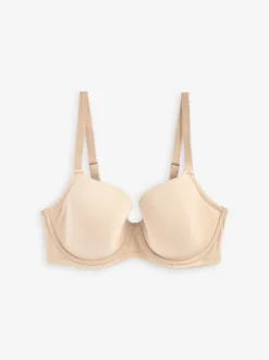 Black/White/Pastel Rose Nude Pad Balcony DD+ Cotton Blend Ultimate Comfort Bras 3 Pack