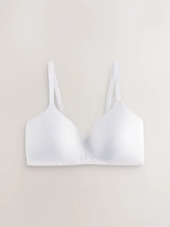 Black/White/Pastel Rose Nude Pad Non Wire DD+ Cotton Blend Ultimate Comfort Bras 3 Pack