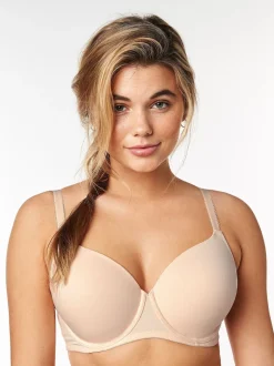 Black/White/Pastel Rose Nude Pad Full Cup DD+ Cotton Blend Ultimate Comfort Bras 3 Pack