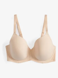 Black/White/Pastel Rose Nude Pad Full Cup DD+ Cotton Blend Ultimate Comfort Bras 3 Pack