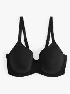 Black/White/Pastel Rose Nude Pad Full Cup DD+ Cotton Blend Ultimate Comfort Bras 3 Pack