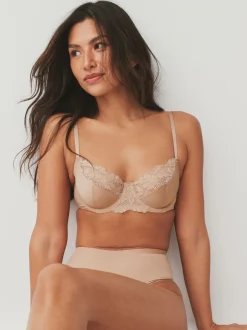 Black/White/Praline Nude 3 Pack Non Pad Full Cup Bras