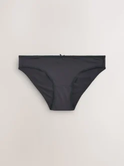 Black/White/Praline Nude Bikini Microfibre Knickers 7 Pack