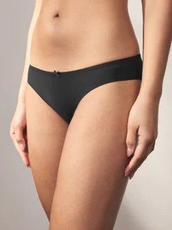 Black/White/Praline Nude Brazilian No VPL Lace Back Briefs 3 Pack